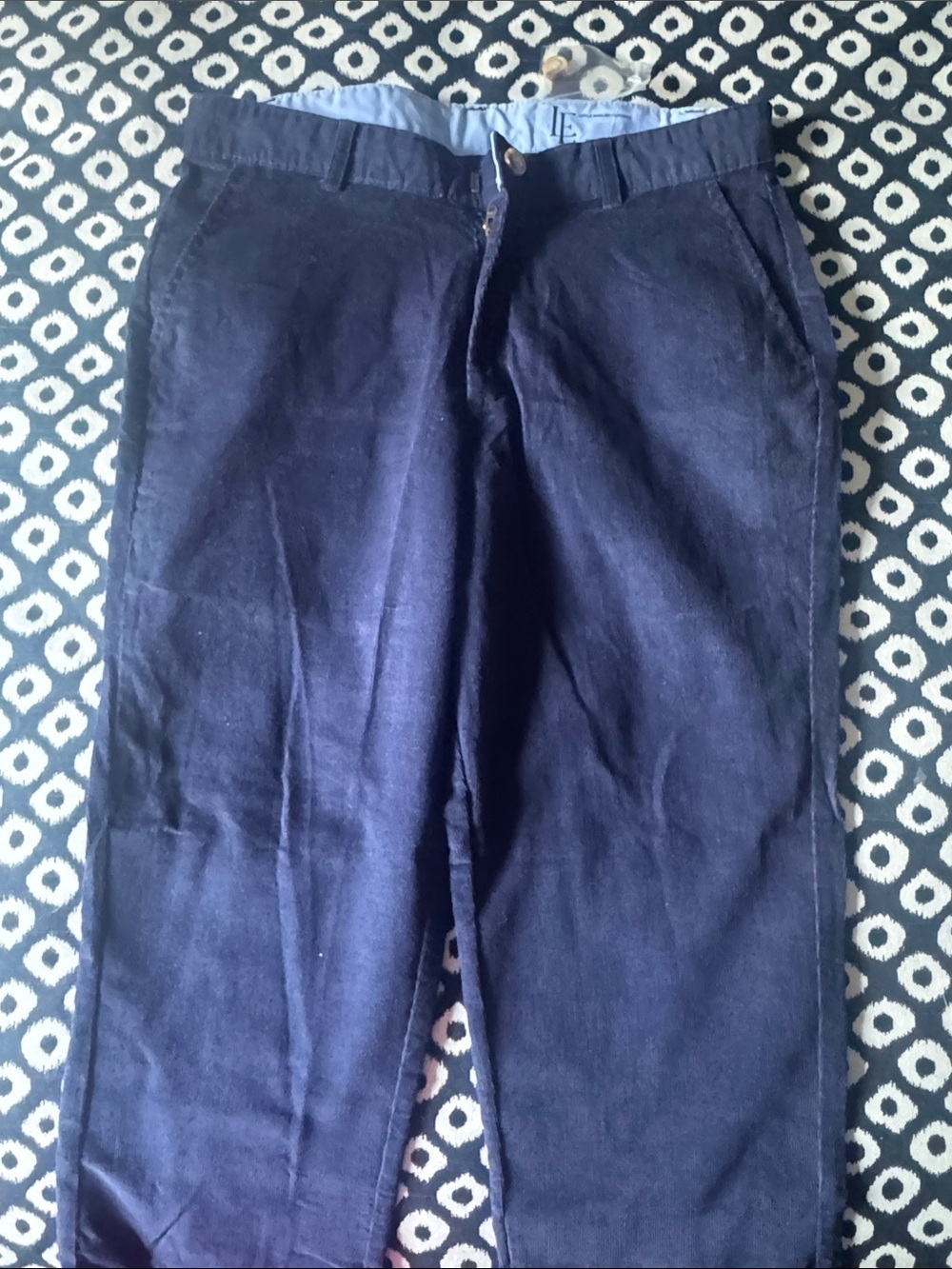Little English Navy Blue Men's Chinos